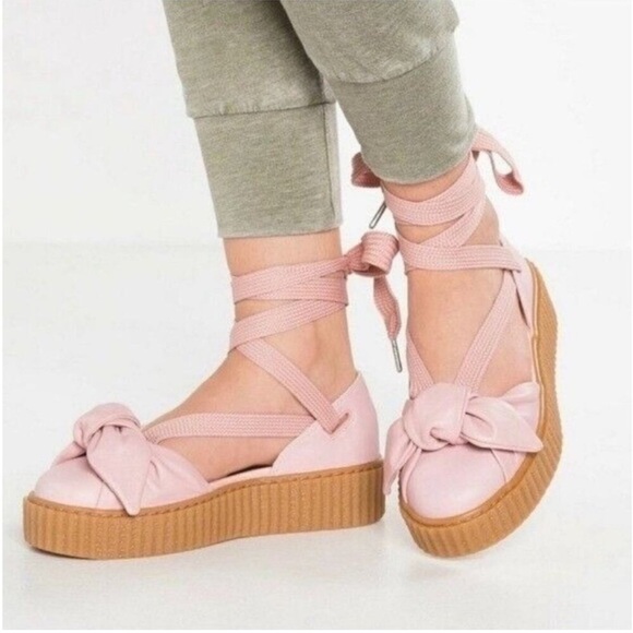 Puma Fenty x Rihanna Bow Creeper Sandal – Blush Pink, Size 8 - Picture 1 of 8